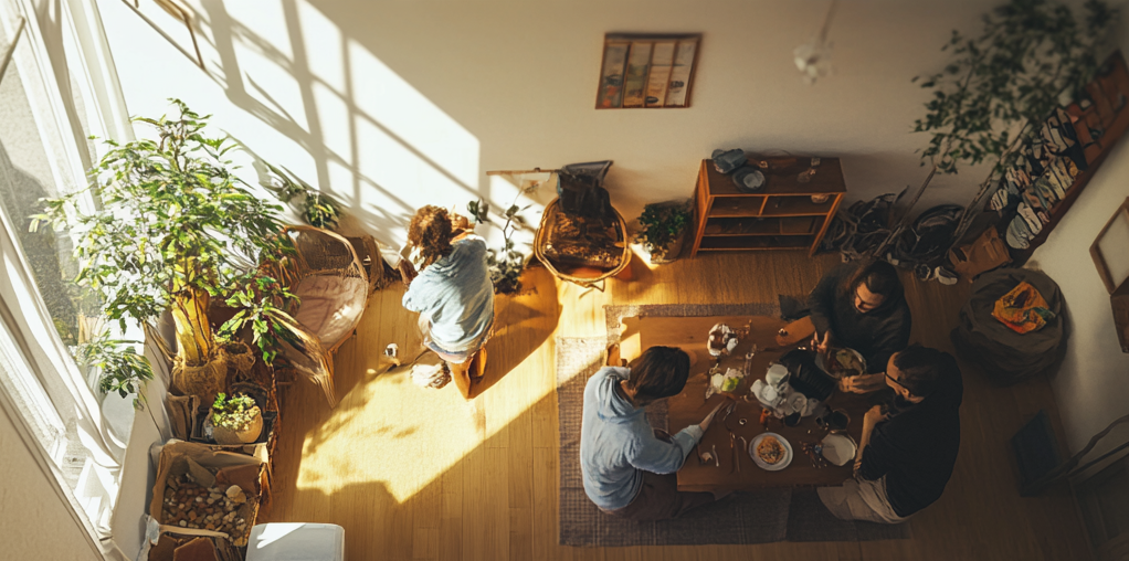 What is the meaning of co-living?